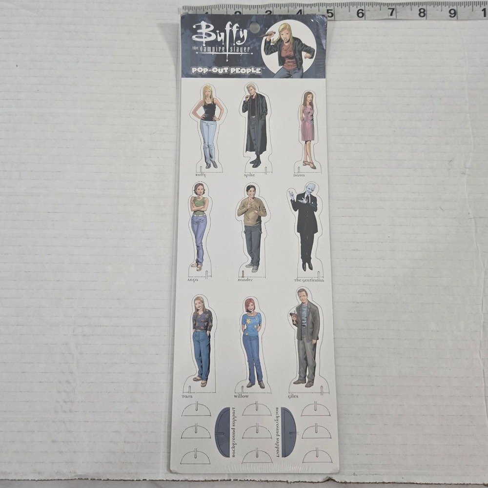 Vintage 2001 Buffy The Vampire Slayer Pop Out People Figures Dark‎ Horse Comics